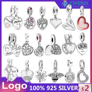925 Sterling Silver Chinese Spring DIY Jewelry Pendant