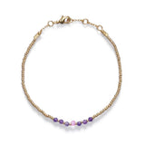 Spring Gold-color Glass Beads Natural Pearl Mixed Bracelet Arm Accessories