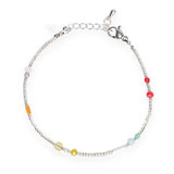 Spring Gold-color Glass Beads Natural Pearl Mixed Bracelet Arm Accessories