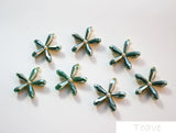 Spring Alloy Crystal Five Flower Pendant DIY Materials