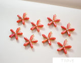 Spring Alloy Crystal Five Flower Pendant DIY Materials