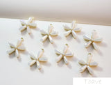 Spring Alloy Crystal Five Flower Pendant DIY Materials