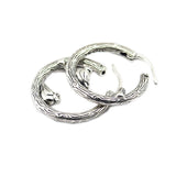 Spring Bird Hoop Earrings Sterling Silver Jewelry For Woman