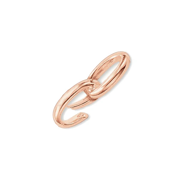 Spring Buckle Pendant Carrier 925 Sterling Silver Golden Rose Fine Jewelry