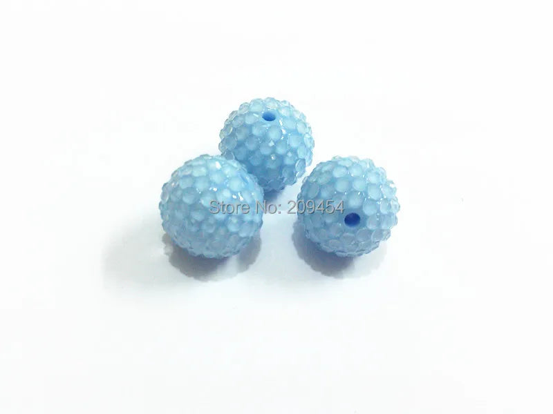 Spring Sky Beads With Rhinestone, 20MM, 100pcs/lot