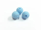 Spring Sky Beads With Rhinestone, 20MM, 100pcs/lot
