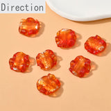 Spring Glass Pleated Lace Petal Flower Piece DIY Jewelry Making Material
