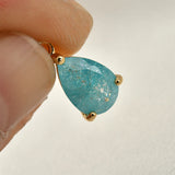 Spring Ice Zircon Drop Necklace Bracelet Ear Stud Pendant Parts DIY Ornament