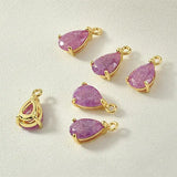 Spring Ice Zircon Drop Necklace Bracelet Ear Stud Pendant Parts DIY Ornament
