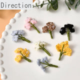 Colorful Wool Small Bouquet for Jewelry Making