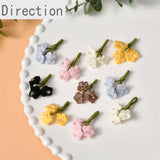 Colorful Wool Small Bouquet for Jewelry Making