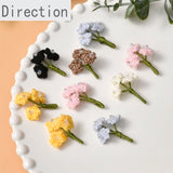 Colorful Wool Small Bouquet for Jewelry Making