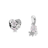 Spring Daisy Blossom Charms Set Sterling Silver Jewelry DIY