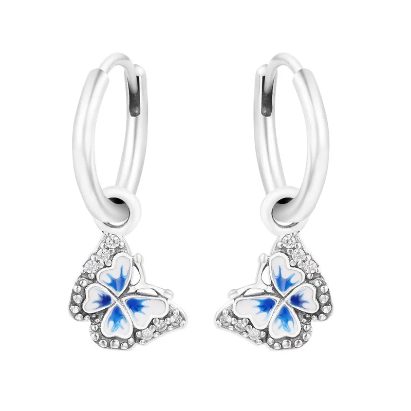 Spring Hoop Crystal Earrings for Women