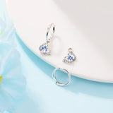 Spring Hoop Crystal Earrings for Women