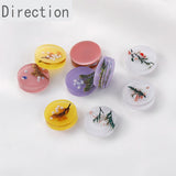 Japanese Resin Dried Flower Gravel Round Patch DIY Jewelry Material