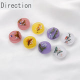 Japanese Resin Dried Flower Gravel Round Patch DIY Jewelry Material