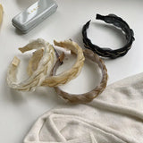 Spring Mesh Chain Twist Organza Hair Hoop for Women
