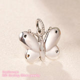 925 Sterling Silver Butterfly Pendant Necklace for Jewelry Making