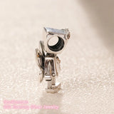 925 Sterling Silver Floral Bella Bot Charm Bead for Bracelets