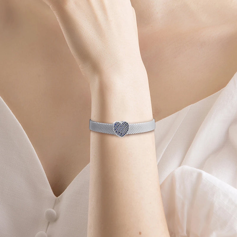 Spring Heart Clip for Snake Chain Bracelets