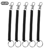 Retractable Coil Springs Keychain Coil Cord Key Chain Holder