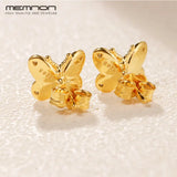 925 Sterling Silver Decorative Butterflies Stud Earrings for Women