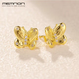 925 Sterling Silver Decorative Butterflies Stud Earrings for Women