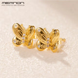 925 Sterling Silver Decorative Butterflies Stud Earrings for Women