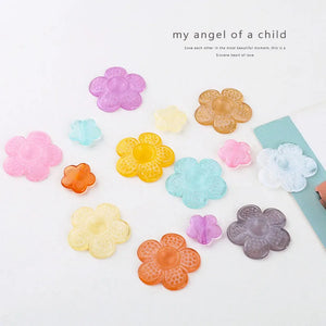 100pcs Flower Resin Cabochons DIY Jewelry Findings Accessories