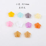100pcs Flower Resin Cabochons DIY Jewelry Findings Accessories