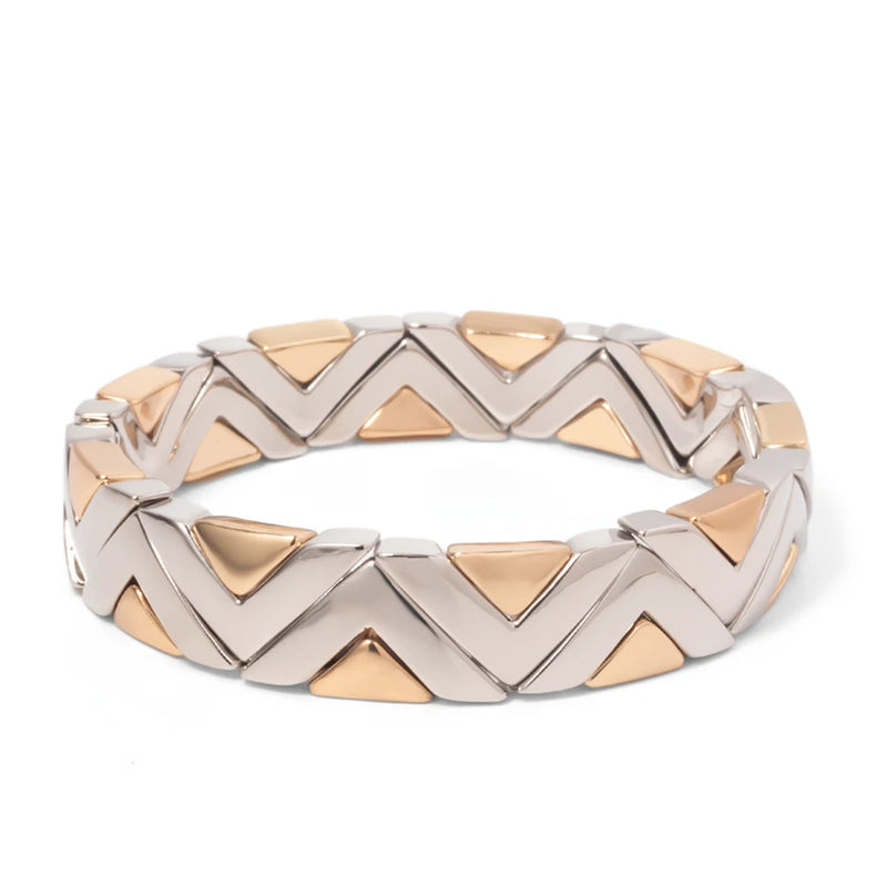 Colorful Beads V Shape Bangle Bracelet Gift