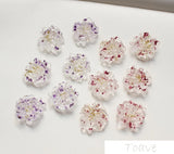 Spring Resin Small Dried Flower DIY Ear Stud Material