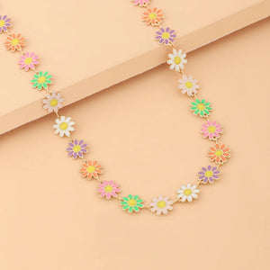 Spring Creative Daisy Chain Necklace for Women