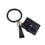 Spring Autumn Woman Charm Keychain Tassel Leopard Bag Pendant