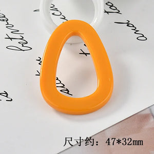 Colorful Resin Water Droplet Diy Earrings Jewelry Accessories