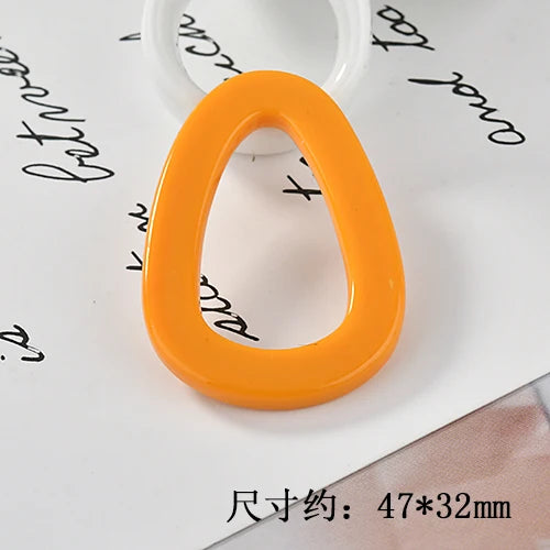 Colorful Resin Water Droplet Diy Earrings Jewelry Accessories