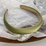 Monochrome Wide Hair Band Retro Elastic Hair Band Women's Hair Accessories