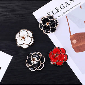 Spring and Summer Camellia Brooch Rose Clothing Accessories Pins