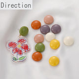 Sweet Candy Resin Patch Earrings Hairpin Material