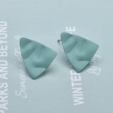 Spring Morandi Triangle Earrings DIY Accessories