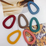 Resin Oval Water Drop Earrings DIY Jewelry 6pcs