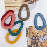 Resin Oval Water Drop Earrings DIY Jewelry 6pcs