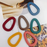 Resin Oval Water Drop Earrings DIY Jewelry 6pcs