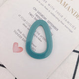 Resin Water Drop DIY Earrings Jewelry Accessories 6pcs