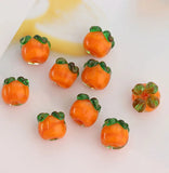 Spring Retro Persimmon Ruyi Glass Mini Earrings Pendant Hair Accessories