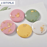 Spring powder foil acrylic earrings DIY materials