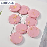 Spring powder foil acrylic earrings DIY materials