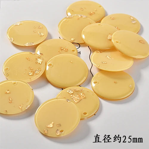 Spring powder foil acrylic earrings DIY materials