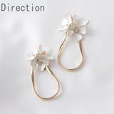 Spring Multicolor Five Petal DIY Flower Earrings Accessory